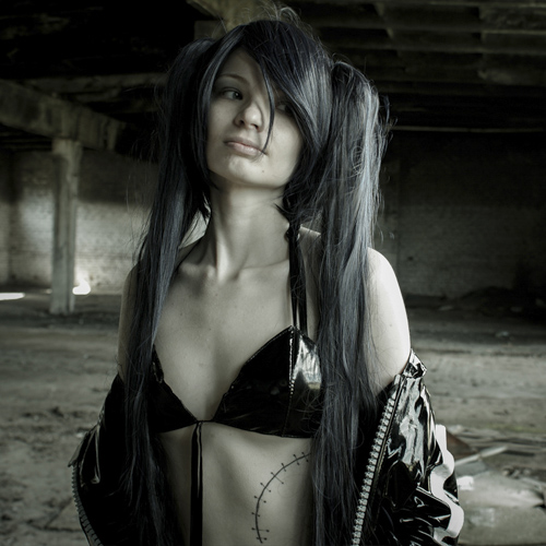 Black Rock Shooter Cosplay girl beautiful cosplay girl anime cosplay cosplay