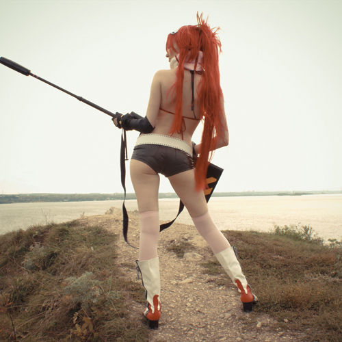 Yoko Littner (Gurren Lagann) Cosplay anime comic con character design manga costume