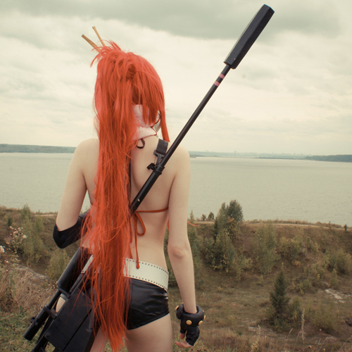 Yoko Littner (Gurren Lagann) Cosplay costume fashion video game photoshoot sexy