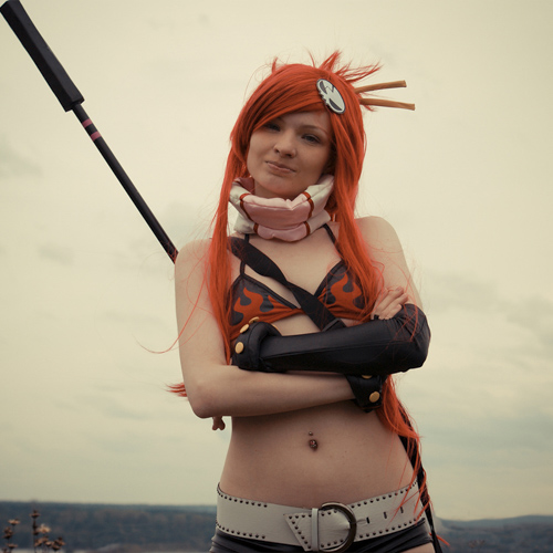 Yoko Littner (Gurren Lagann) Cosplay comic con fantasy fan art gamer girl sexy