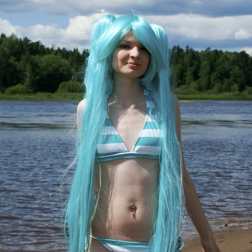 Hatsune Miku Cosplay cute cosplay cosplay girl pop culture creative