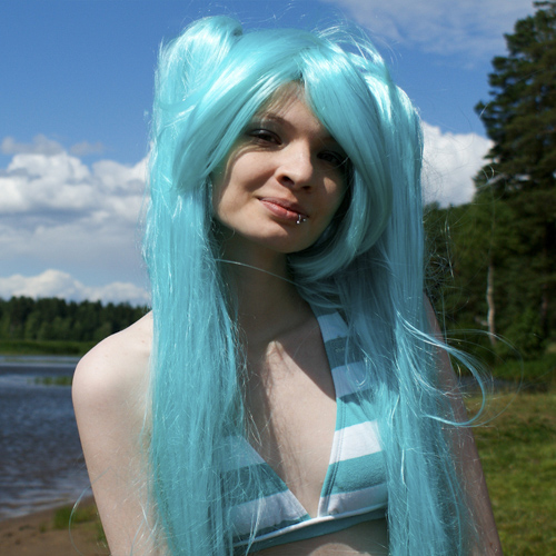 Hatsune Miku Cosplay cute character pop culture beautiful video game