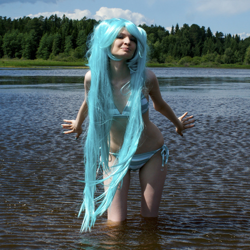 Hatsune Miku Cosplay outfit pop culture anime character photoshoot