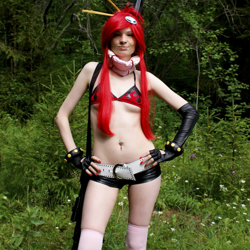 Yoko Littner (Gurren Lagann) Cosplay character beautiful girl artistic cute beautiful