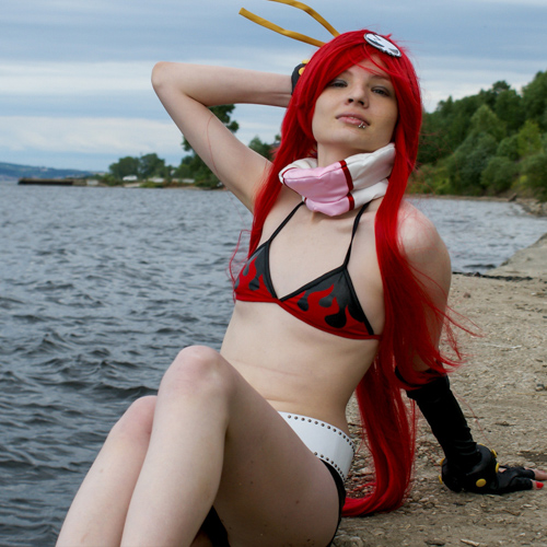 Yoko Littner (Gurren Lagann) Cosplay photoshoot pop culture beautiful geek beautiful girl