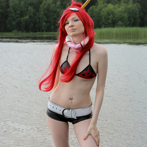 Yoko Littner (Gurren Lagann) Cosplay photoshoot beautiful girl anime fantasy costume anime cosplay