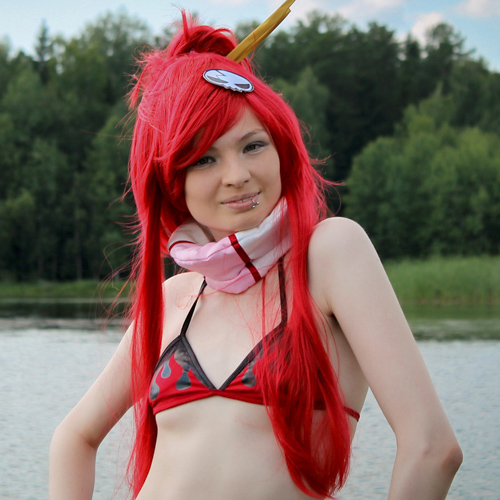 Yoko Littner (Gurren Lagann) Cosplay cute artistic video game beautiful girl manga