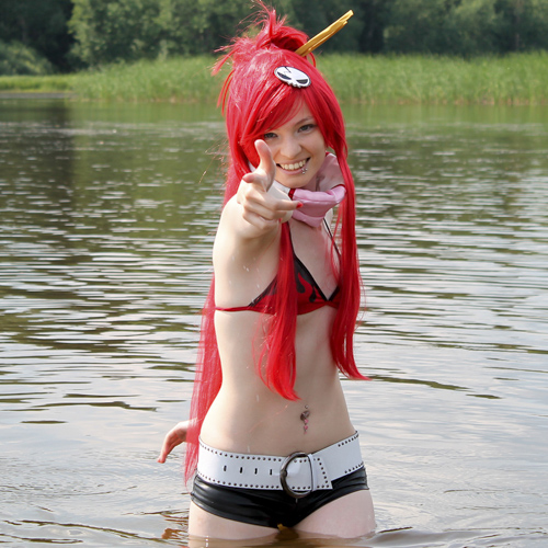 Yoko Littner (Gurren Lagann) Cosplay beautiful fashion beautiful girl fantasy costume cosplay